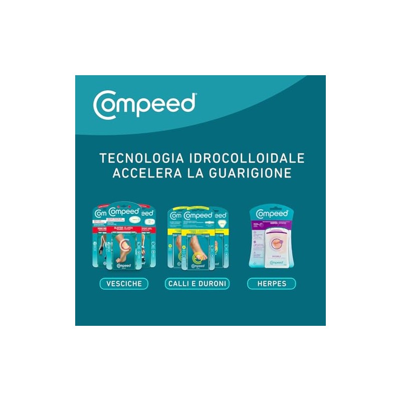 COMPEED Cerotti per vesciche, a lunga durata e guarigione veloce