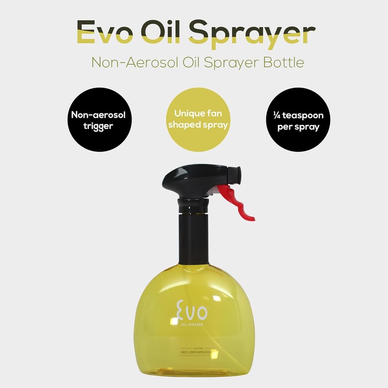 Evo Oil Sprayer Minis, Non-Aerosol for Olive, Cooking Oils, and