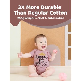 PATPAT Baby Bodysuits Rayon- Short Sleeve Funny for Boys and Girls -Newborn Infant Toddler Gift Clothes - 3 Pack, Honey, 0-3 Months