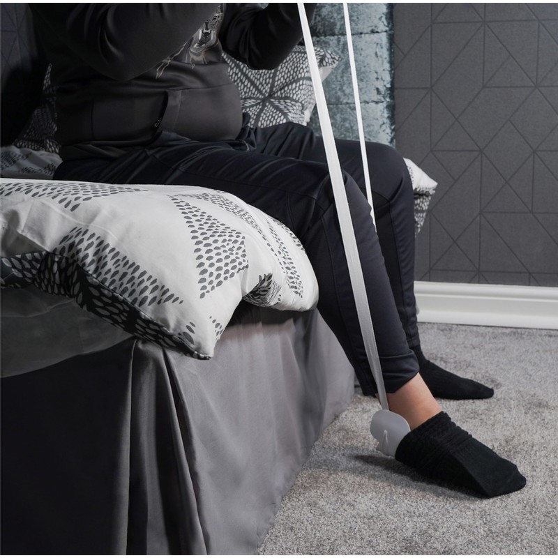 Aidapt Gutter Style Sock Aid,Easy Pull On Assistance for Elderly,Back