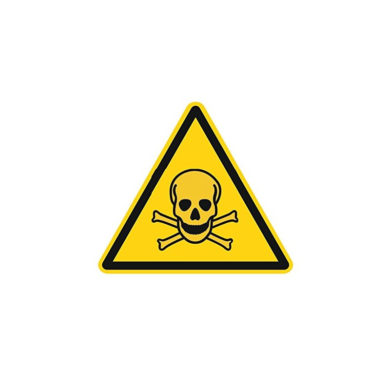 Warning Sign W016 - Warning of Toxic Substances - Foil