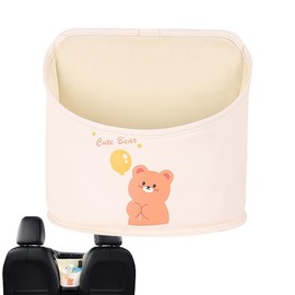 Car Bag Holder Between Seats - Seat Back Organizer - PU Leather Dog Pet Barrier, Multifunctional Bag For Snack Phone Document, Vehicle Accessories