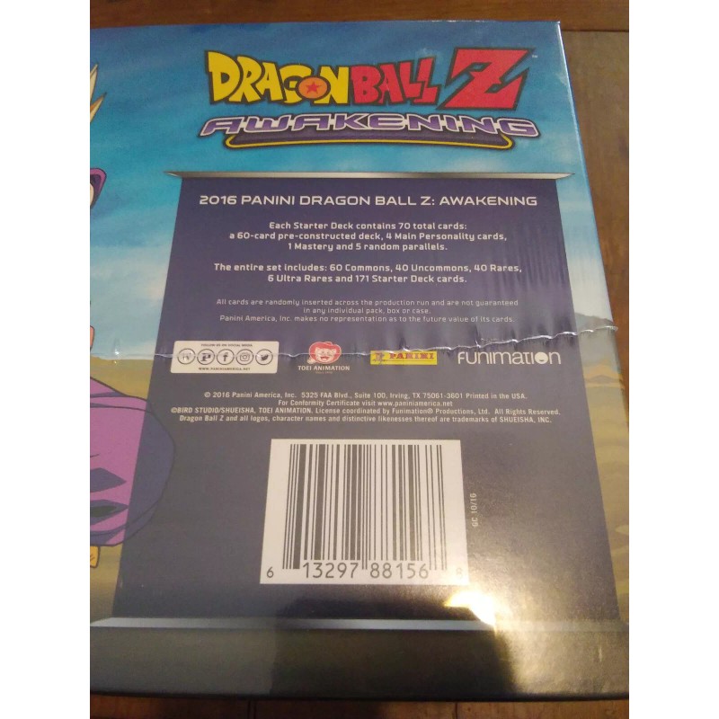 Dragon Ball Z Awakening Starter Deck Box Panini