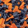 Aisamco Tile Leveling System Kit,100pcs Orange Reusable Tile Spacers,2 Special