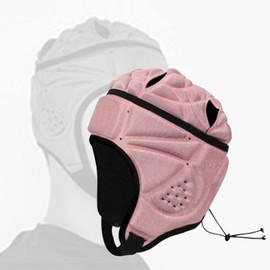 Amagogo Adjustable Rugby Head Headgear for Football Baseball Safety for Adult Youth, Pink