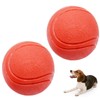 GaesQae Hard Rubber Balls for Dogs,Dog's Solid Rubber Bouncy Ball
