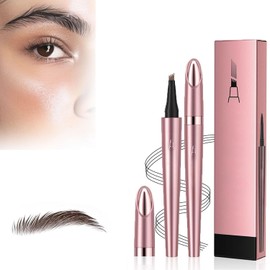 Lápiz de cejas mejorado 2025, maquillaje en gel para cejas natural de larga duración