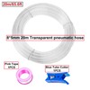 HUAZIZ 20 m Transparent PU Pneumatikschlauch, Pneumatic Polyurethane Schlauch, Flexibel