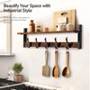 Tatub 29" Rustic Coat Rack Wall Mount with Shelf, Entryway