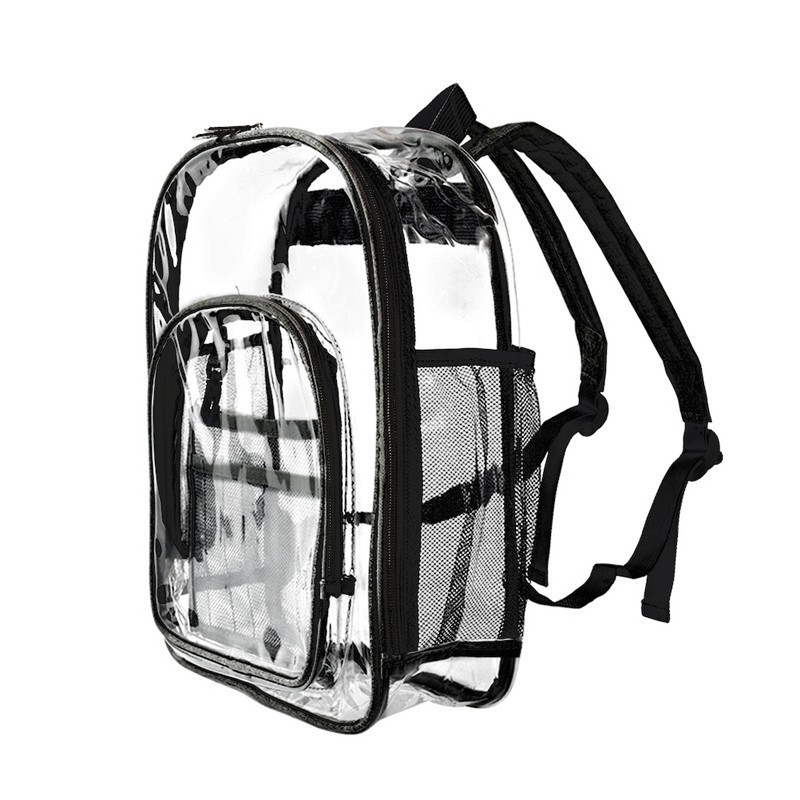 Clear Backpack Stylish Large Capacity Waterproof PVC Transparent Backpack for