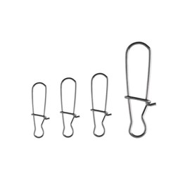 SEIWEI 400Pcs Fishing Snap Clips Steel Fishing Swivels Clips Double Locking Duo Lock Snaps Swivel Connectors Catching Fishing Kits Fishing Tackle Kit 0#, 1#, 2#, 6#