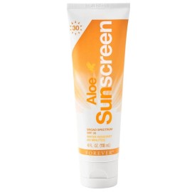 Forever NEW Forever Aloe Sunscreen, 4 OZ / 118 ML, SPF 30, EXP. 7/26