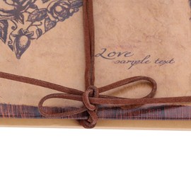 Photo Album DIY Kraft Travel Diary Vintage Style Memory Notebook with Cute Stickers Can Be An Attractive Craft Gift for Christmas Friends Family Anniversary Birthday