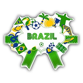 Zirni Brazil Soccer Symbols Sticker Decal Design