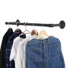 WEBI Clothing Rack Wall Mount,24" Industrial Pipe Clothes Rack for