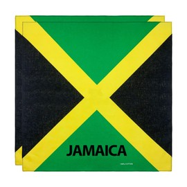 EHDWXVZM 2 Pieces Head Scarf, Jamaican Headband, Women's Headscarf, Green Headscarf, Women's Headband, Jamaican Party Supplies, multicoloured