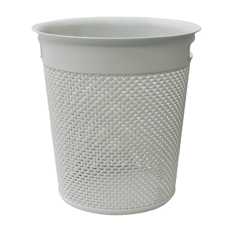 JVL Droplette Design Plastic Bin, 12L, 30 x 29cm Approx,