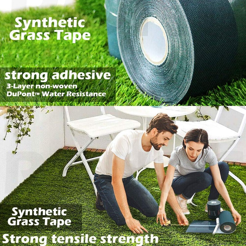 TYLife Artificial Grass Self-Adhesive Seaming Turf Tape Lawn,Carpet Jointing 6"