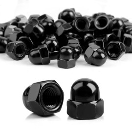 BCENG Pack of 50 M8 Galvanised Cap Nuts Cap Nuts Hexagonal Carbide Steel Cap Nuts Fastening Bicycle Screws Threaded Rods Street Light Stands