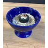 Helena Incense Goblet Blue Ceramic Incense Burner Height 9 cm