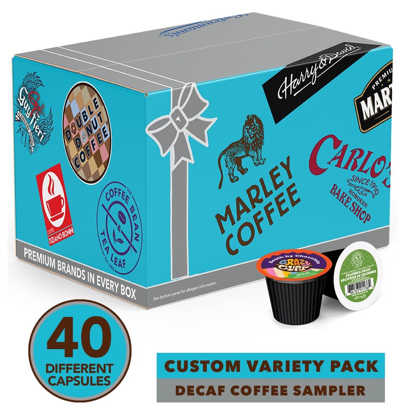 Crazy Cups Decaf Flavoured Coffee Variety Pack,Decaffeinated Flavoured Coffee Pods,