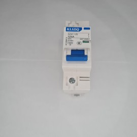 PRACTINET Pastilla Interruptor Termomagnético 125 Amper 1p VCA - Mini Circuit Breaker 125A 1 Polo, AC MCB 6KA 60Hz 230V/400V, Disyuntor miniatura de aire Corto Circuito corriente, Instalación riel DIN