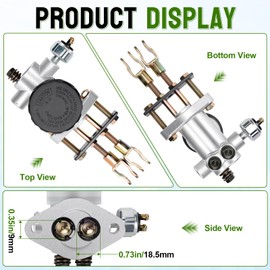 LOCOPOW Go Kart Hydraulic Brake Master Cylinder for 150cc 90cc 110cc 125cc 200cc 250cc Go Kart Buggy Sunl BMS Kandi Roketa Kazuma Kinroad ATV