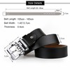 JingHao Men's Belt, Large Size, Genuine Leather, Casual Jeans Belt,