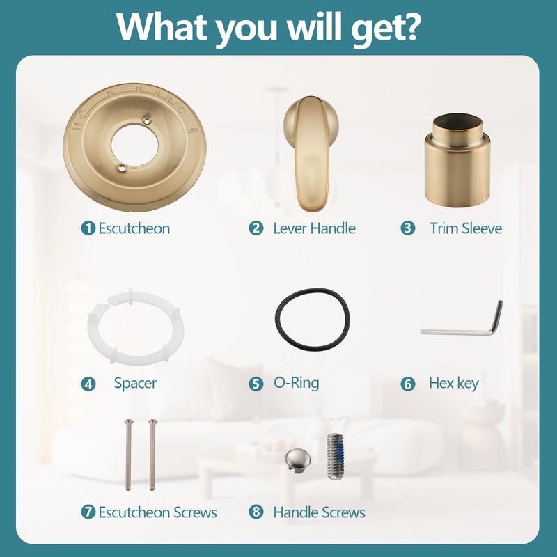 Ultrimkit Shower Trim Kit Replacement for 13/14 Series, Shower Cover