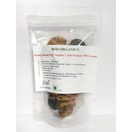 BSD Organics Foody Dried Fig/Anjeer/Atti Pazham - 250 Grams
