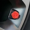 Red Rose Tire Valve Stem Caps, Red Valve Stem Caps