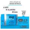 Pre Entreno Oxido Nítrico, Brave, 20 Pack Mdn Sports