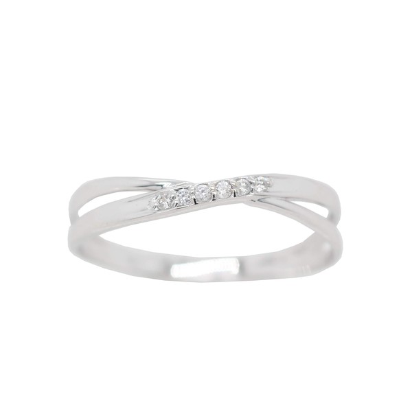 KASHIMA 0.03 Carat Diamond Ring, K10WG