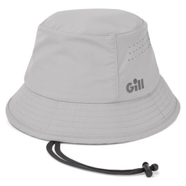 Gill Bucket Hat - Lightweight, Breathable, Quick Drying & UPF 50+ Sun Protection (Grey, L)