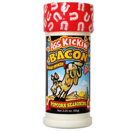 ASS KICKIN' Bacon Popcorn Seasoning - Great for Gourmet Popcorn or Chicken Wings and Meat- Perfect Stocking Stuffers or Christmas Gifts - Try if you Dare!