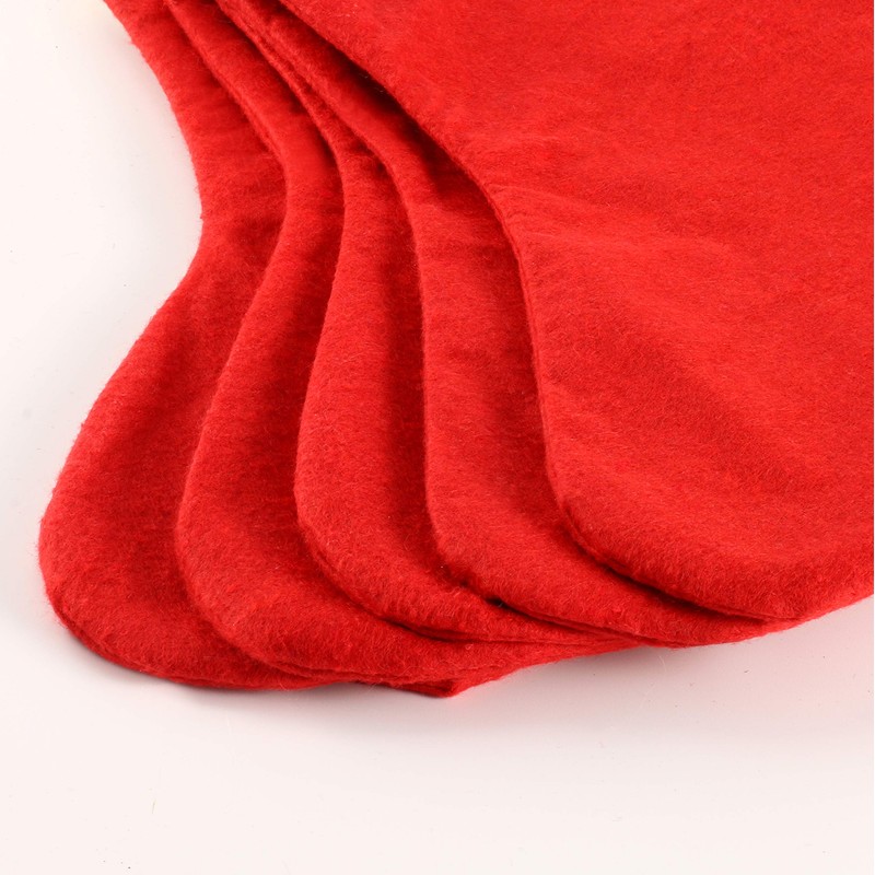 CCINEE Christmas Stockings for Christmas DIY Accessories Hanging Red Non-woven