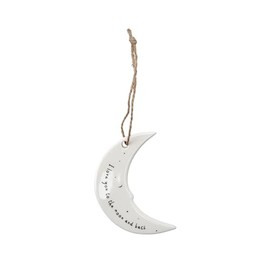 CGB Giftware | Send With Love To The Moon And Back Ceramic Hanger | Home Decor | Decoration | Homeware | Sentiment | CGB Giftware | GB07107