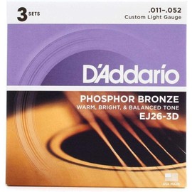 D 'Addario EJ26 – 3d 18pc (S) Acoustic Steel String Guitar Musical Instrument – Strings For Musical Instruments (Guitar, Acoustic, Steel, 18 pc (S))