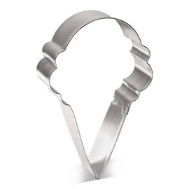 Ice Cream Cone Cookie Cutter 4 Inch - Made in the USA – Foose Cookie Cutters Tin Plated Ice Cream Cone Cookie Mold