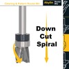 Solid Carbide Spiral Flush Trim Router Bits, 3-Flutes Down Cut