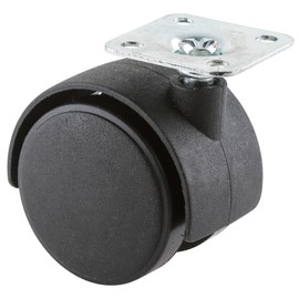 Steelex D2633 2-Inch 55-Pound Swivel Lock Nylon Furniture Plate Caster