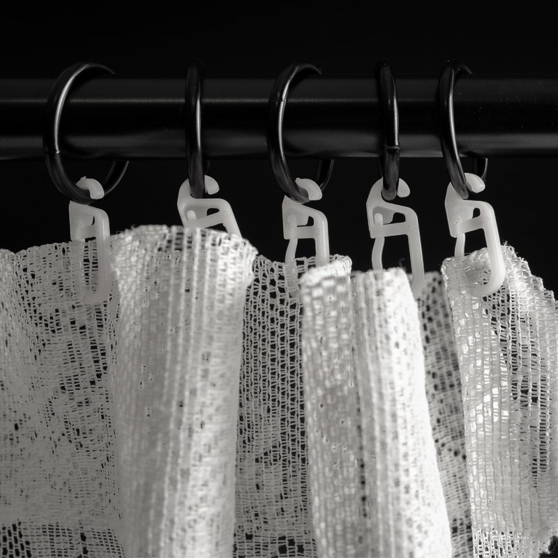 Curtain hooks for rings, 120 pieces, with Ø 4 mm