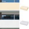 SUNLAX 3'x10' Cream Balcony Privacy Screen Fence Windscreen Cover Fabric