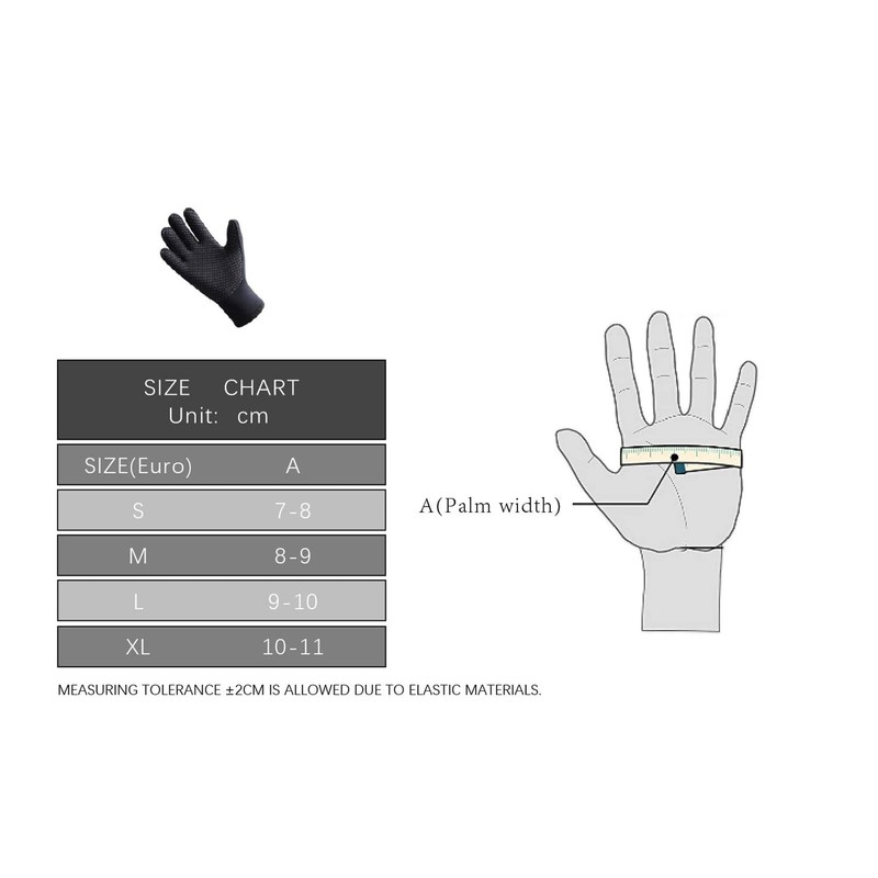 PAWHITS Wetsuit Gloves 3mm Neoprene Gloves Thermal Anti-slip Diving Gloves