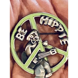 I Am Edgar Berebi  Rare Be Hippie Pin Made In 1992 Signed New Vintage