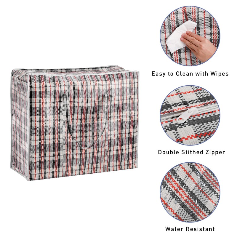 Hiceeden 9 Pack 108L Checkered Moving Storage Bags, Extra Large