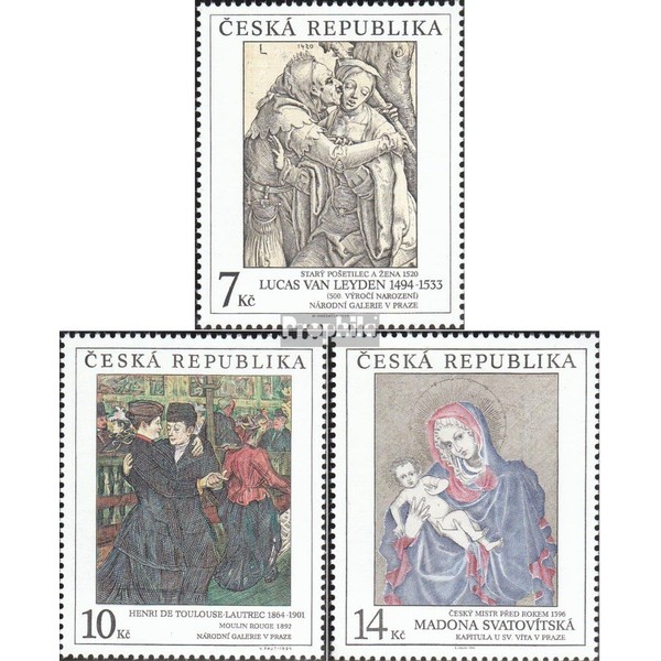 Prophila Collection Czech Republic 56-58 (complete Excl. 1994 Art (Stamps