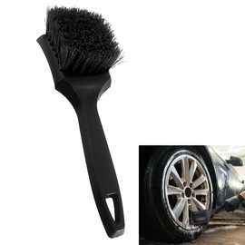 1pcs Car Tyre Brush Black Car Tire Cleaning Brush Easy Dirt Removal Durable Wheel Brush with Comfortable Handle for Car Tyre for Wheels Rims Motorcycles Bicycles Boats