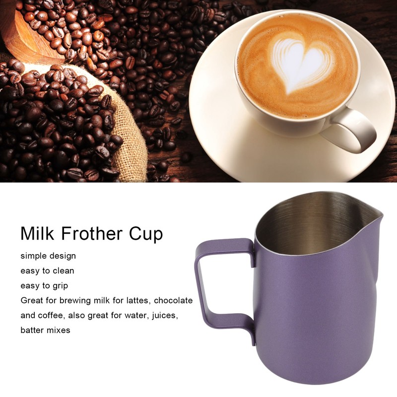 Milk Frother Cup Stainless Steel Incisive Mouth Profession Milk Frothing