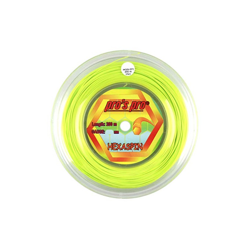 Pro's Pro Hexaspin Tennis String - 200m Reel - 1.25mm